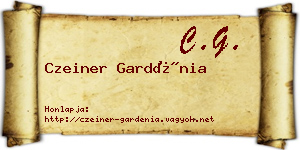 Czeiner Gardénia névjegykártya