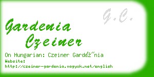 gardenia czeiner business card
